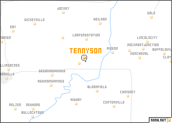 map of Tennyson