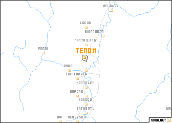 map of Tenom