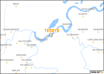 map of Tenoya
