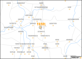 map of Tenri