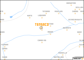 map of Tensaco