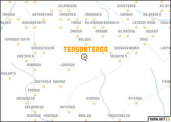 map of Tensobtenga