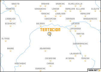 map of Tentación