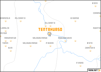 map of Tentahuaso