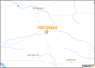 map of Tenterden