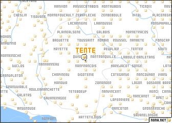 map of Tenté