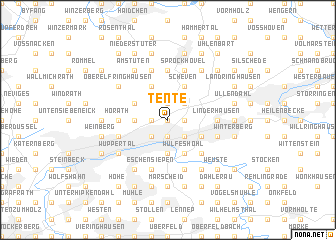 map of Tente