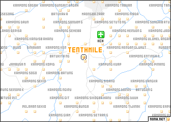 map of Tenth Mile