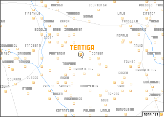 map of Tentiga