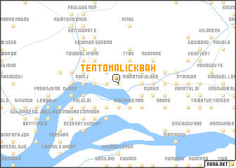 map of Tento Malick Bah