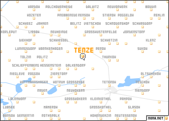 map of Tenze