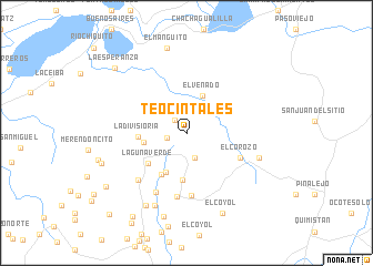map of Teocintales