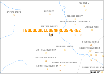 map of Teococuilco de Marcos Pérez