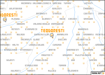 map of Teodoreşti