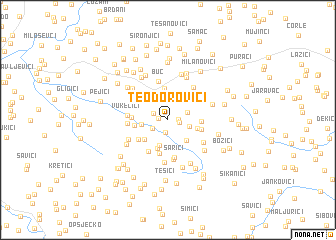 map of Teodorovići