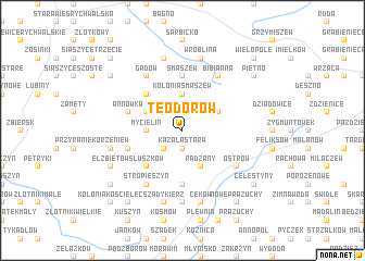 map of Teodorów