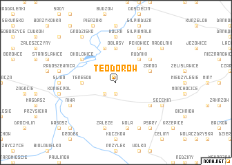 map of Teodorów