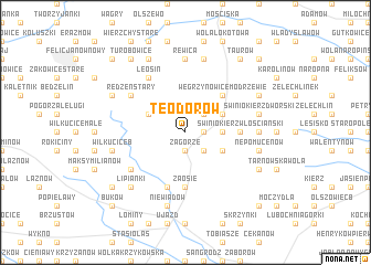 map of Teodorów