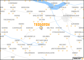 map of Teodorów