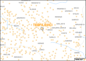 map of Teofilevići