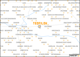 map of Teofilów