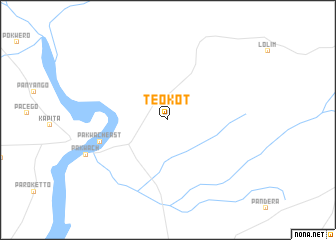 map of Te Okot