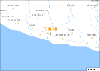 map of Teolán