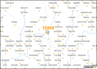 map of Teoma