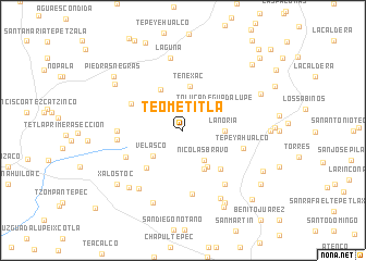 map of Teometitla