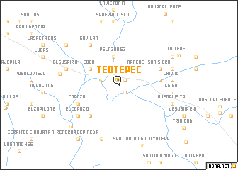 map of Teotepec