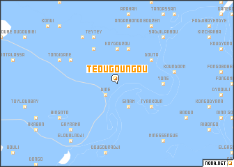 map of Téougoungou
