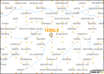 map of Téoulé