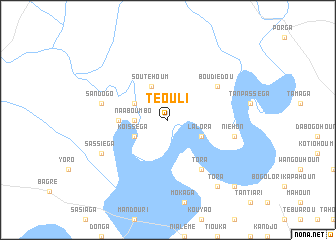 map of Téouli