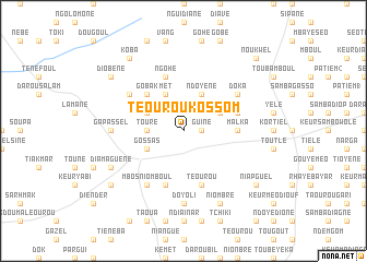 map of Téourou Kossom