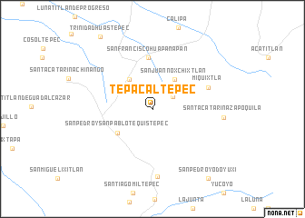 map of Tepacaltepec