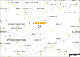 map of Tepa El Grande