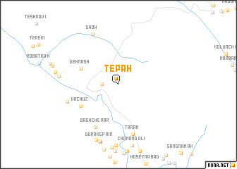 map of Tepāh