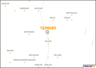 map of Tepakán