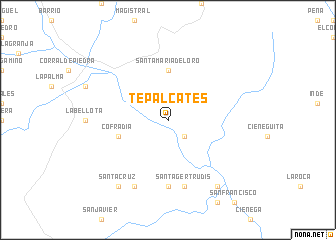 map of Tepalcates