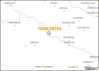 map of Tepalcates