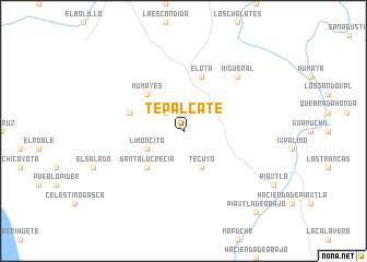 map of Tepalcate