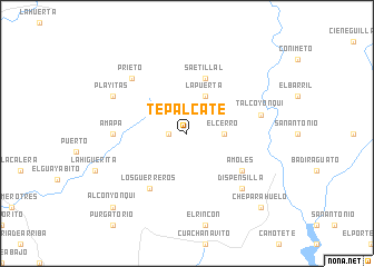 map of Tepalcate