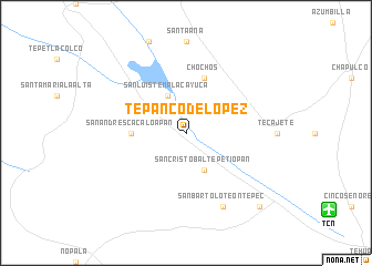 map of Tepanco de López