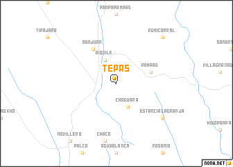 map of Tepas