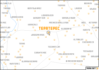 map of Tepatepec