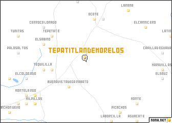 map of Tepatitlán de Morelos