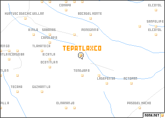 map of Tepatlaxco