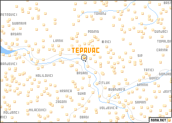 map of Tepavac