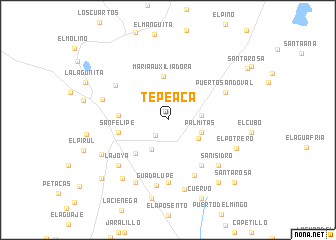 map of Tepeaca