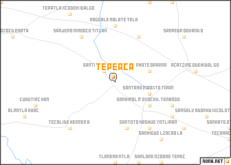map of Tepeaca